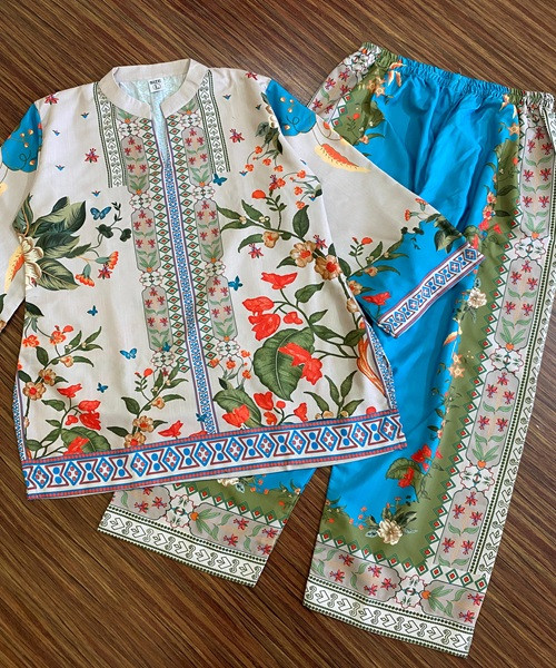 Royal Blue Glazed Cotton Co-Ord