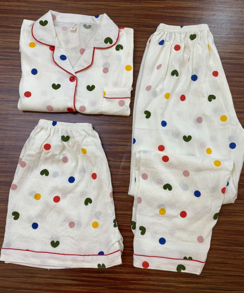 Multi Heart Printed