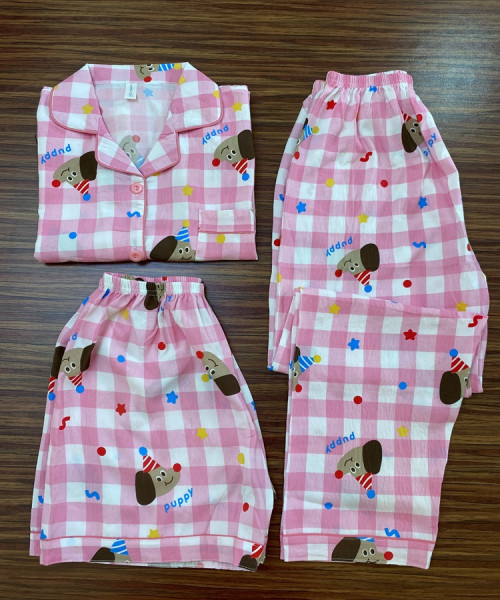 Puppy Printed Night Wear